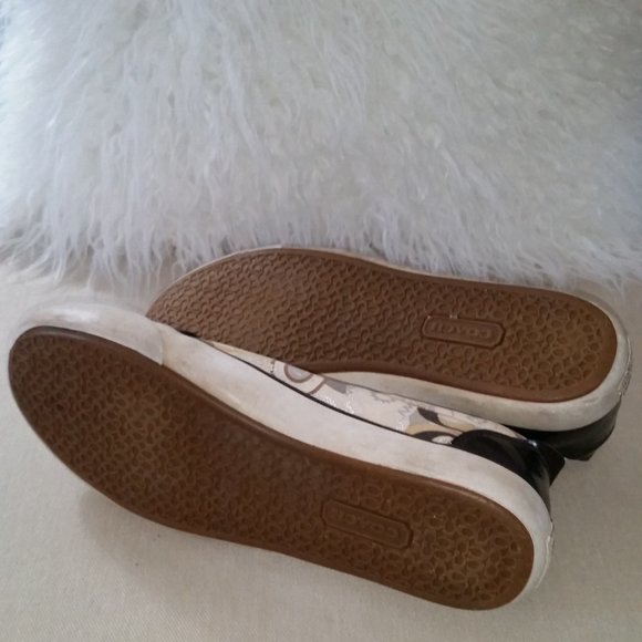 Coach Barrett Poppy Pop C khaki brown wi/multi silver sneakers - Picture 6 of 9